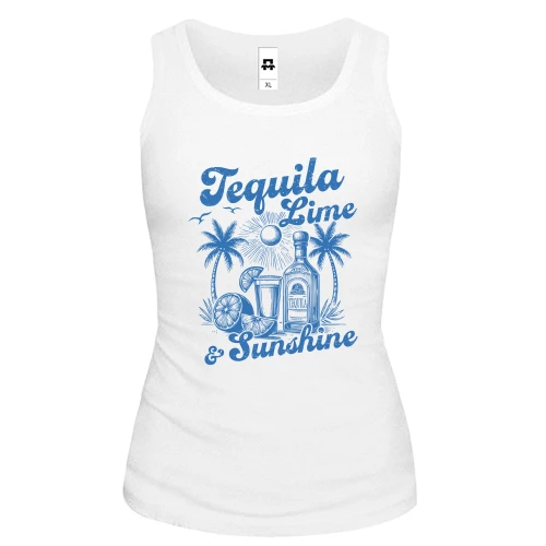 Женская майка Tequila, Lime and Sunshine