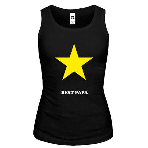 Женская майка Best papa