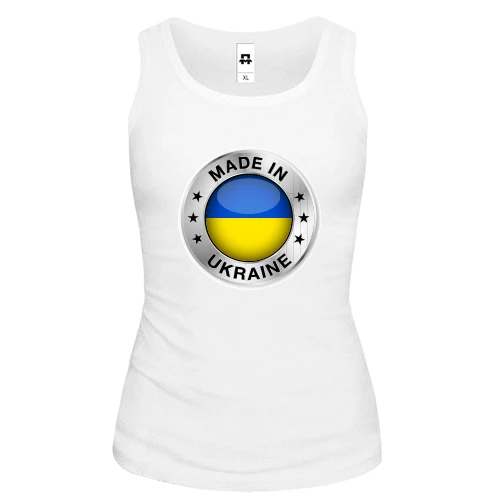 Женская майка со значком «Made in Ukraine»