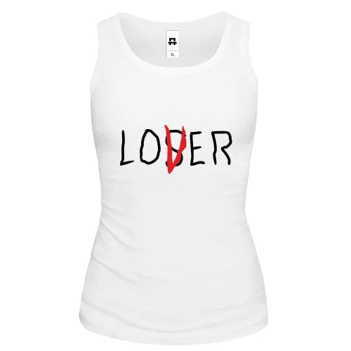Женская майка Loser - Lover "Оно"