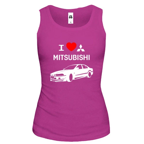 Жіноча майка I love mitsubishi