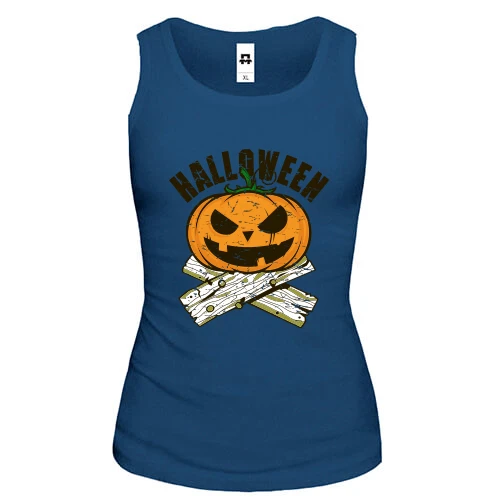 Жіноча майка з гарбузом Halloween