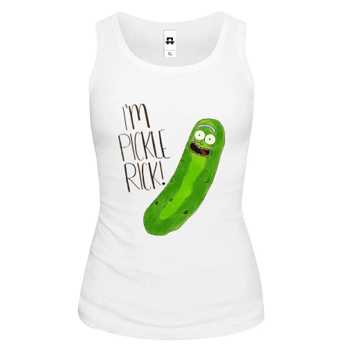 Женская майка I'm pickle Rick!