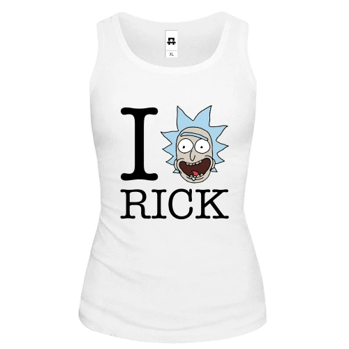 Женская майка Rick And Morty - I Love Rick