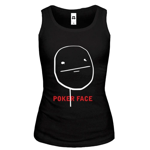 Женская майка Poker Face 2
