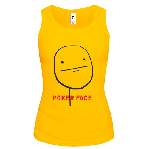 Женская майка Poker Face