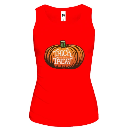 Жіноча майка з гарбузом Trick or Treat