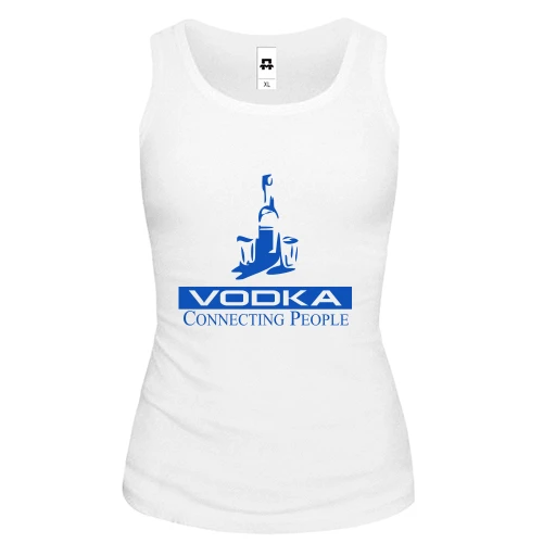 Жіноча майка Vodka connecting people