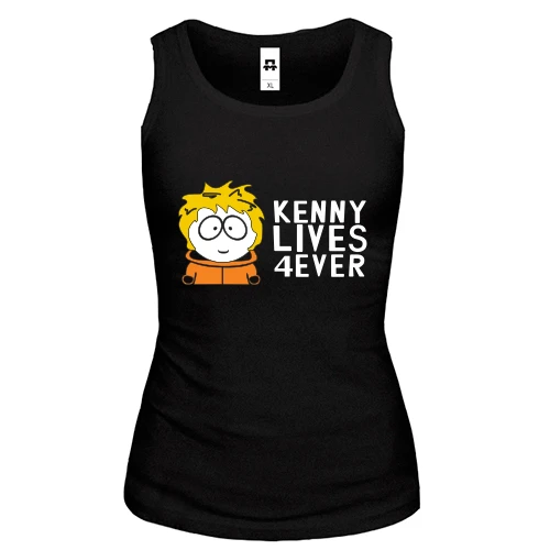 Женская майка Kenny lives forever