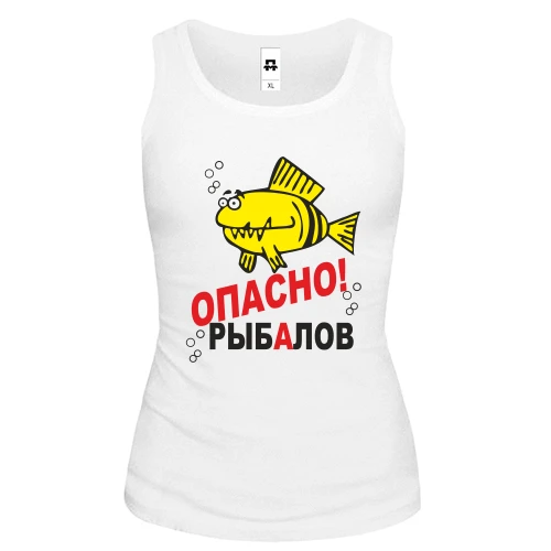 Женская майка Рыбалов