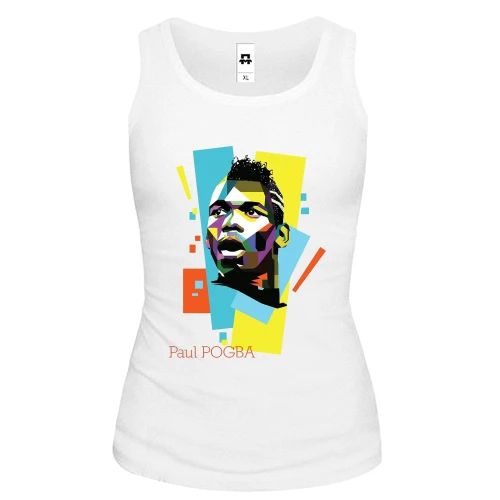 Женская майка с Paul Pogba (Поль Погба)