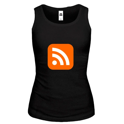 Женская майка RSS