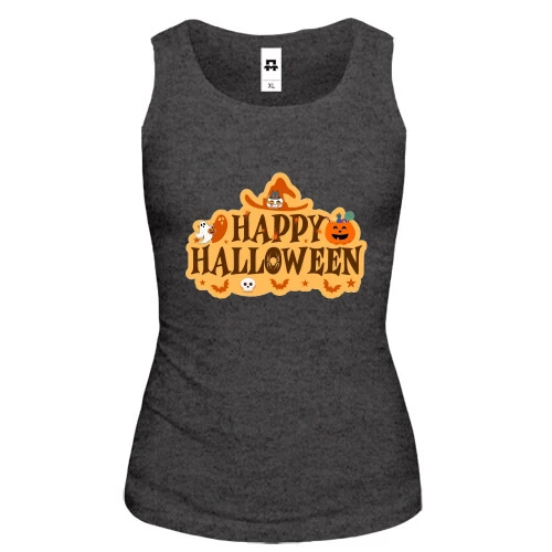 Жіноча майка Happy Halloween (Вивіска)
