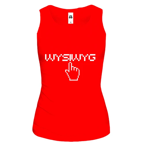 Женская майка WYSIWYG