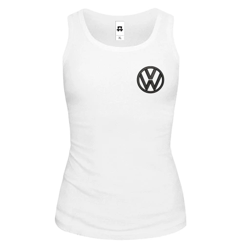 Женская майка, белый, Volkswagen