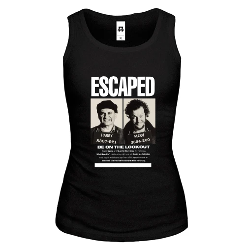Женская майка, черный, Escaped (Грабители Один Дома)