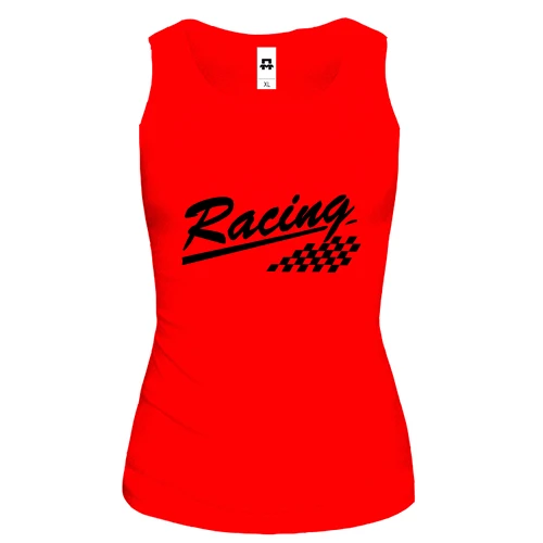 Женская майка, красный, Racing