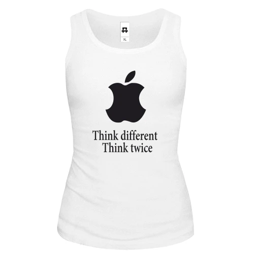 Жіноча майка Apple - Think twice
