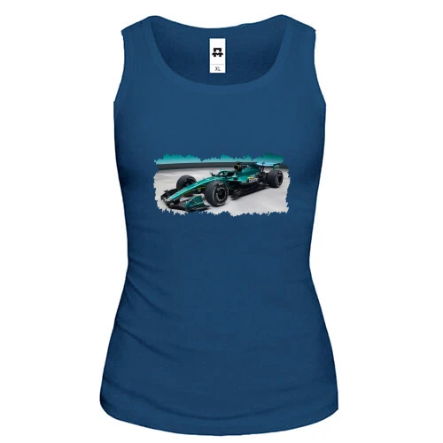 Женская майка, синий, Aston Martin F1