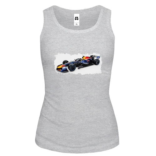 Женская майка, серый меланж, Red Bull F1