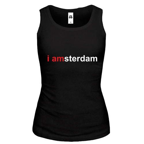 Женская майка I amsterdam