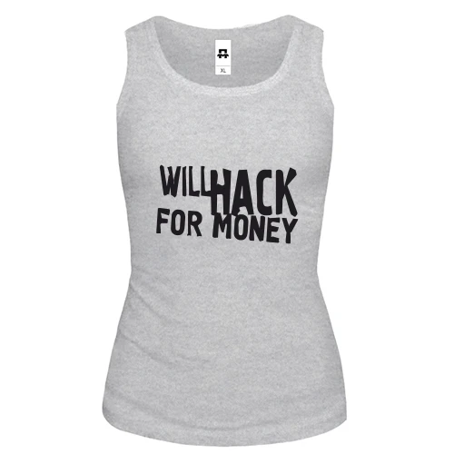 Женская майка Will Hack