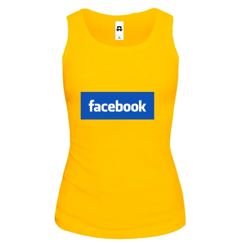 Женская майка с логотипом Facebook