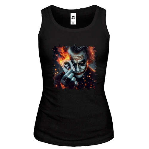 Женская майка Joker (в огне)
