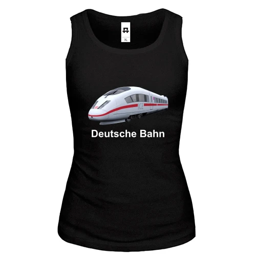 Женская майка, черный, Deutsche Bahn