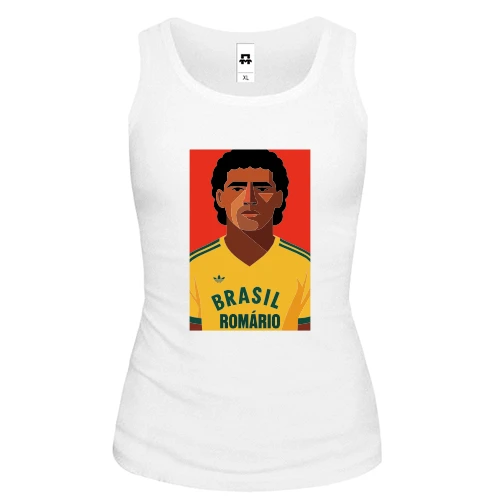 Женская майка, белый, Romário