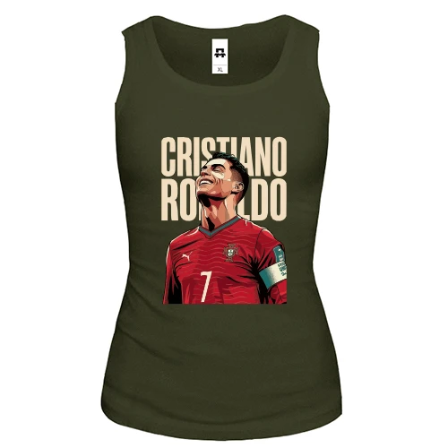 Жіноча майка з принтом «Cristiano Ronaldo»