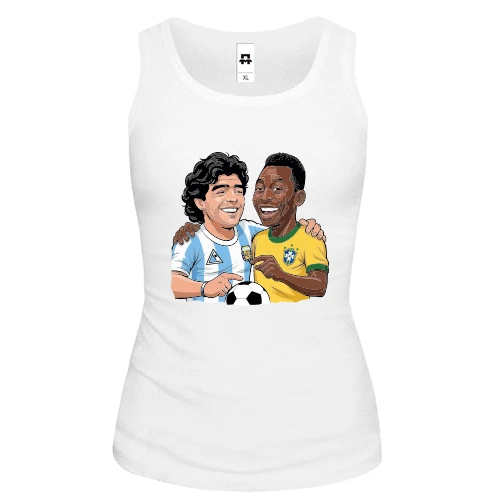 Жіноча майка Maradona & Pele