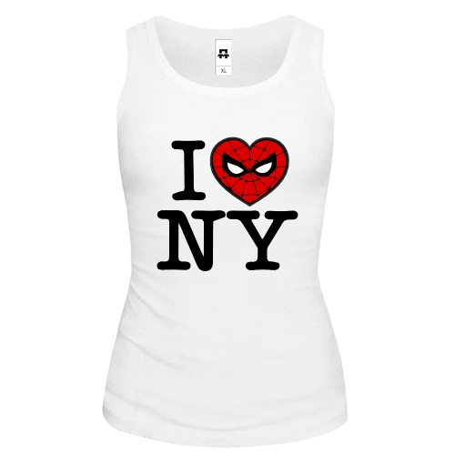 Жіноча майка I Love NY Spider-Man