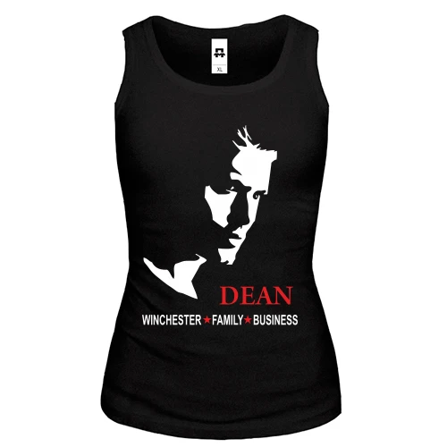 Жіноча майка з принтом Dean Winchester