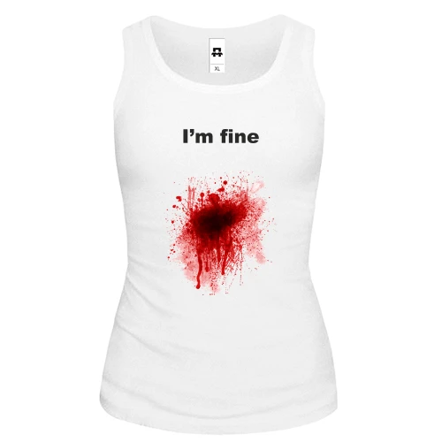 Женская майка "I'm fine"