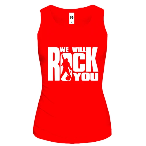 Жіноча майка We will rock you