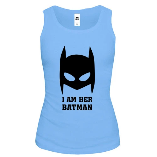 Женская майка I am her batman