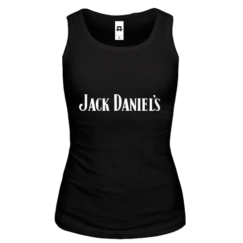 Женская майка с надписью Jack Daniels