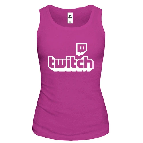 Жіноча майка з логотипом twitch