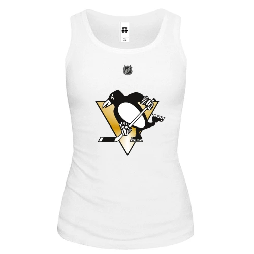 Жіноча майка Pittsburgh Penguins з пінгвіном і золотим трикутником
