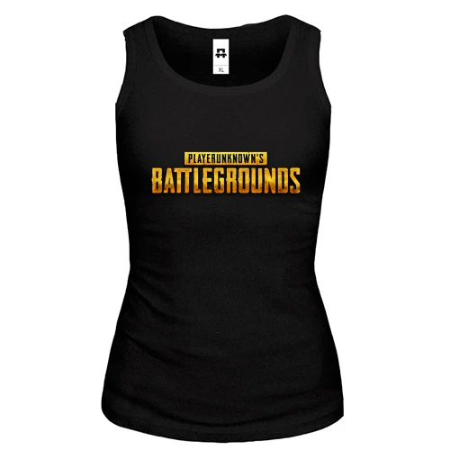 Жіноча майка, Чорний, PlayerUnknown’s Battlegrounds logo