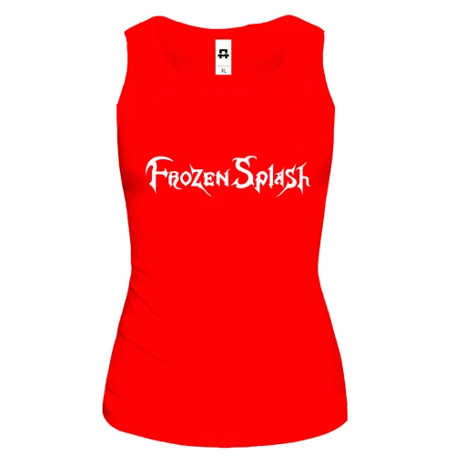 Женская майка Frozen Splash — граффити