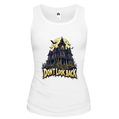 Жіноча майка з написом «Don't look back»