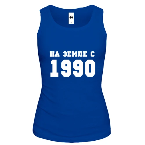 Женская майка На земле с 1990