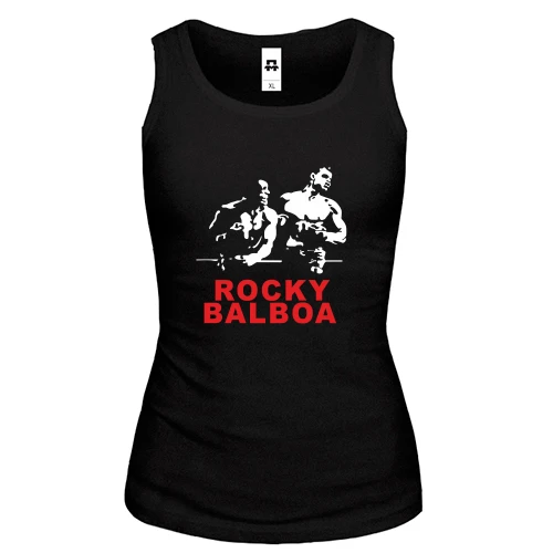 Женская майка, Черный, Rocky Balboa