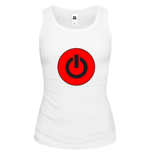 Женская майка power button