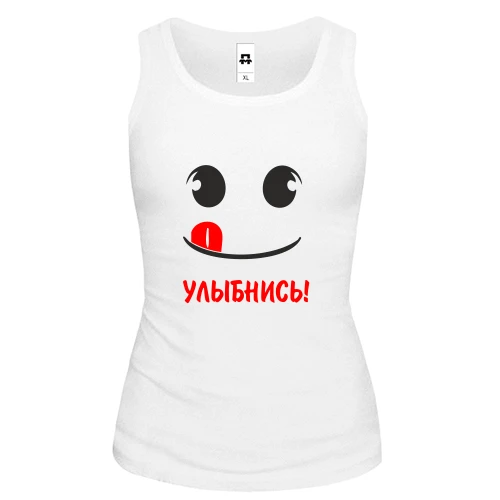 Женская майка "Улыбочку"