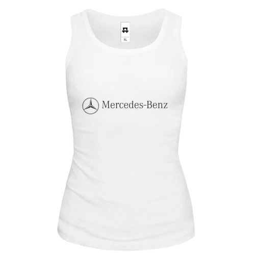 Женская майка, белый, Mercedes-Benz