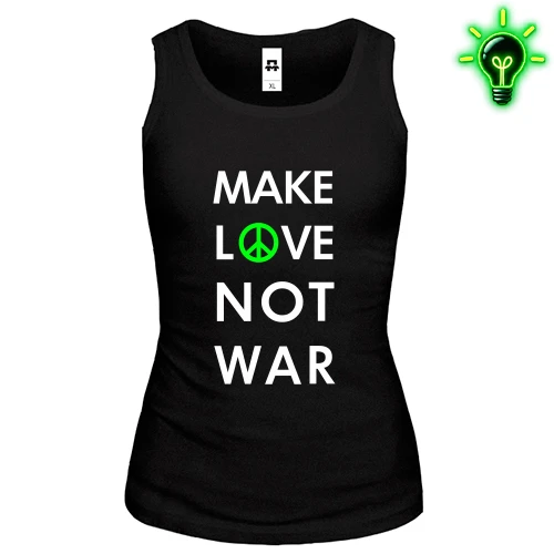 Женская майка "Make Love, Not War"