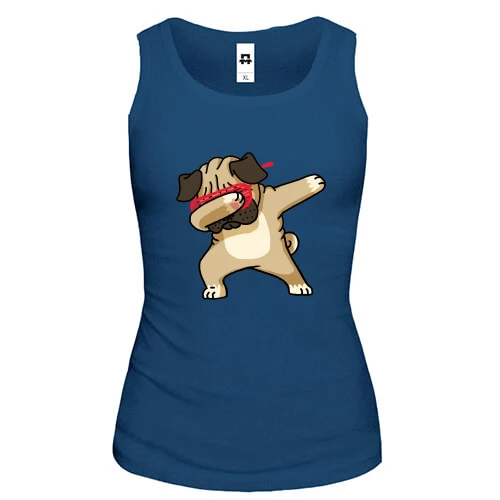 Женская майка Dabbing Dog